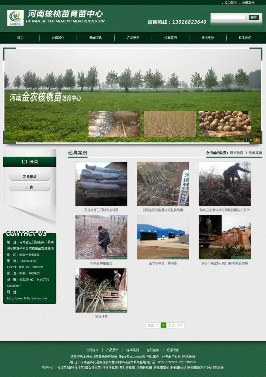 金農(nóng)核桃苗案例頁面網(wǎng)站建設(shè)效果展示 金農(nóng)核桃苗案例頁面網(wǎng)站建設(shè)效果展示